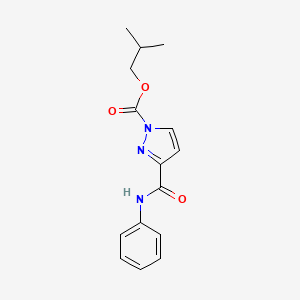 isobutyl 3-(anilinocarbonyl)-1H-pyrazole-1-carboxylate