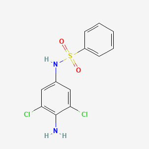 molecular formula C12H10Cl2N2O2S B5832811 N-(4-amino-3,5-dichlorophenyl)benzenesulfonamide 