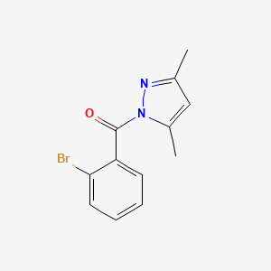 molecular formula C12H11BrN2O B5832855 1-(2-bromobenzoyl)-3,5-dimethyl-1H-pyrazole 