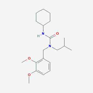 molecular formula C20H32N2O3 B5832876 N'-cyclohexyl-N-(2,3-dimethoxybenzyl)-N-isobutylurea 