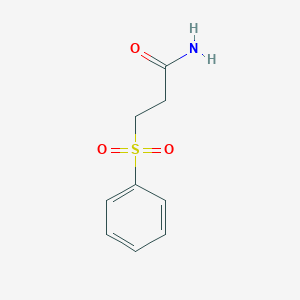 molecular formula C9H11NO3S B5832879 3-(phenylsulfonyl)propanamide 