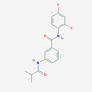 molecular formula C17H16F2N2O2 B5832908 N-(2,4-difluorophenyl)-3-(isobutyrylamino)benzamide 