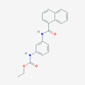 molecular formula C20H18N2O3 B5832920 ethyl [3-(1-naphthoylamino)phenyl]carbamate 