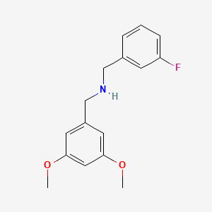 molecular formula C16H18FNO2 B5832952 (3,5-dimethoxybenzyl)(3-fluorobenzyl)amine 