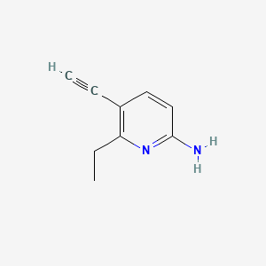 molecular formula C9H10N2 B583297 6-Ethyl-5-ethynylpyridin-2-amine CAS No. 145402-34-2