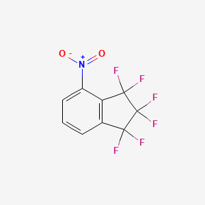 molecular formula C9H3F6NO2 B5833001 1,1,2,2,3,3-hexafluoro-4-nitroindane 