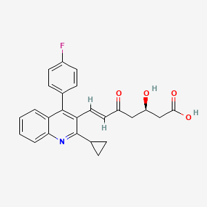 molecular formula C25H22FNO4 B583302 5-Oxo Pitavastatin CAS No. 222306-15-2