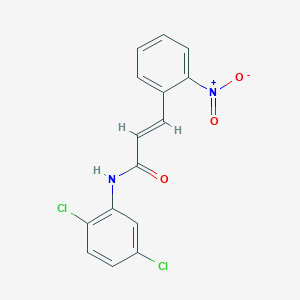 molecular formula C15H10Cl2N2O3 B5833022 N-(2,5-dichlorophenyl)-3-(2-nitrophenyl)acrylamide 
