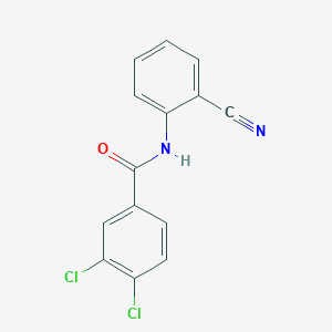 molecular formula C14H8Cl2N2O B5833027 3,4-dichloro-N-(2-cyanophenyl)benzamide 