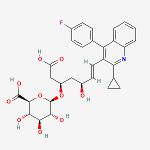 molecular formula C31H32FNO10 B583304 匹伐他汀 3-醚葡萄糖醛酸苷 CAS No. 224320-11-0