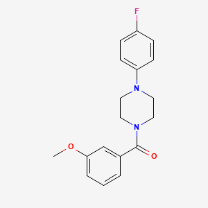 molecular formula C18H19FN2O2 B5833043 1-(4-fluorophenyl)-4-(3-methoxybenzoyl)piperazine 