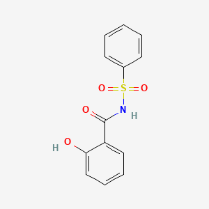 molecular formula C13H11NO4S B5833050 2-hydroxy-N-(phenylsulfonyl)benzamide 