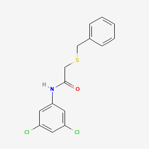 molecular formula C15H13Cl2NOS B5833133 2-(benzylthio)-N-(3,5-dichlorophenyl)acetamide CAS No. 425416-88-2