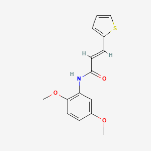molecular formula C15H15NO3S B5833163 N-(2,5-dimethoxyphenyl)-3-(2-thienyl)acrylamide 