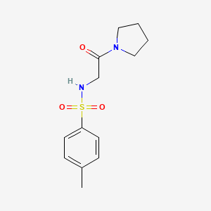 molecular formula C13H18N2O3S B5833173 4-Methyl-N-(2-oxo-2-pyrrolidin-1-yl-ethyl)-benzenesulfonamide 