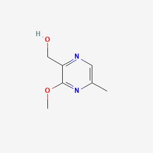molecular formula C7H10N2O2 B583318 (3-Methoxy-5-methylpyrazin-2-yl)methanol CAS No. 140867-89-6