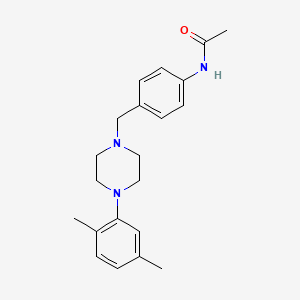 N-(4-{[4-(2,5-dimethylphenyl)-1-piperazinyl]methyl}phenyl)acetamide