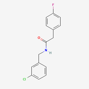 N-(3-chlorobenzyl)-2-(4-fluorophenyl)acetamide