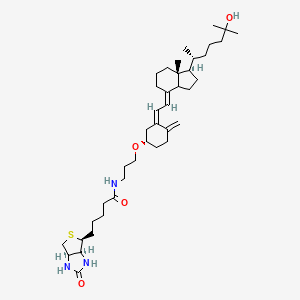molecular formula C40H65N3O4S B583323 25-Hydroxy Vitamin D3 3,3'-Biotinylaminopropyl Ether CAS No. 193278-59-0