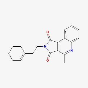 2-[2-(1-cyclohexen-1-yl)ethyl]-4-methyl-1H-pyrrolo[3,4-c]quinoline-1,3(2H)-dione