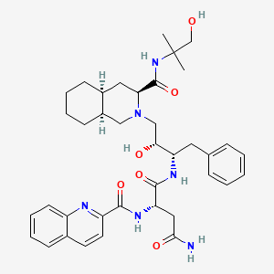 molecular formula C38H50N6O6 B583324 沙奎那韦羟基叔丁酰胺 CAS No. 438200-34-1