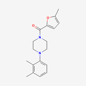 molecular formula C18H22N2O2 B5833245 1-(2,3-dimethylphenyl)-4-(5-methyl-2-furoyl)piperazine 