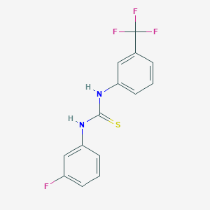 molecular formula C14H10F4N2S B5833253 N-(3-fluorophenyl)-N'-[3-(trifluoromethyl)phenyl]thiourea 