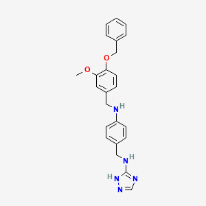 N-(4-{[4-(benzyloxy)-3-methoxybenzyl]amino}benzyl)-1H-1,2,4-triazol-5-amine