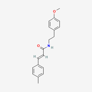 molecular formula C19H21NO2 B5833266 N-[2-(4-methoxyphenyl)ethyl]-3-(4-methylphenyl)acrylamide 