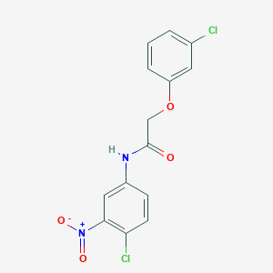 N-(4-chloro-3-nitrophenyl)-2-(3-chlorophenoxy)acetamide