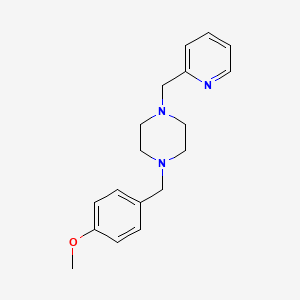 1-(4-methoxybenzyl)-4-(2-pyridinylmethyl)piperazine