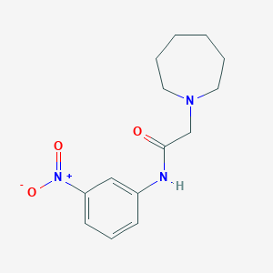 molecular formula C14H19N3O3 B5833317 2-(1-azepanyl)-N-(3-nitrophenyl)acetamide 