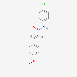 molecular formula C17H16ClNO2 B5833354 N-(4-chlorophenyl)-3-(4-ethoxyphenyl)acrylamide 