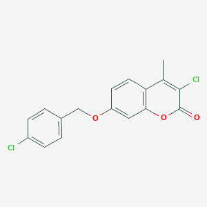 3-chloro-7-[(4-chlorobenzyl)oxy]-4-methyl-2H-chromen-2-one