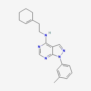 N-[2-(cyclohex-1-en-1-yl)ethyl]-1-(3-methylphenyl)-1H-pyrazolo[3,4-d]pyrimidin-4-amine