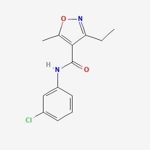 N-(3-chlorophenyl)-3-ethyl-5-methyl-1,2-oxazole-4-carboxamide