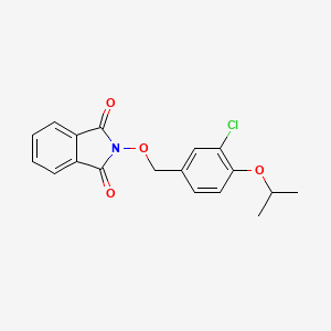 molecular formula C18H16ClNO4 B5833387 2-[(3-chloro-4-isopropoxybenzyl)oxy]-1H-isoindole-1,3(2H)-dione 