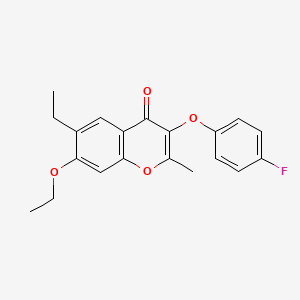 7-ethoxy-6-ethyl-3-(4-fluorophenoxy)-2-methyl-4H-chromen-4-one