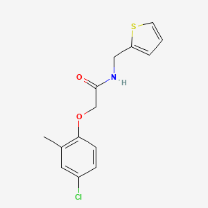 molecular formula C14H14ClNO2S B5833399 2-(4-chloro-2-methylphenoxy)-N-(2-thienylmethyl)acetamide 