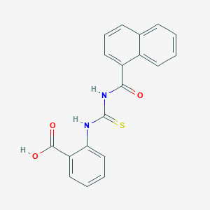 molecular formula C19H14N2O3S B5833408 2-{[(1-naphthoylamino)carbonothioyl]amino}benzoic acid 
