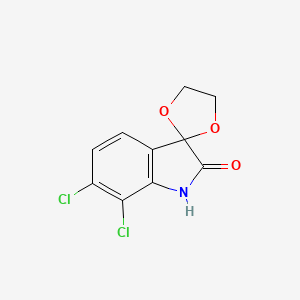 6',7'-dichlorospiro[1,3-dioxolane-2,3'-indol]-2'(1'H)-one