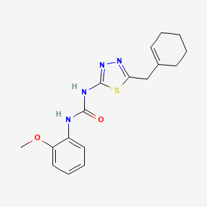 1-[5-(Cyclohex-1-en-1-ylmethyl)-1,3,4-thiadiazol-2-yl]-3-(2-methoxyphenyl)urea