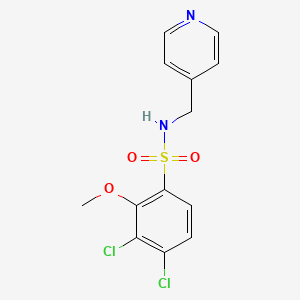 molecular formula C13H12Cl2N2O3S B5833443 3,4-dichloro-2-methoxy-N-(4-pyridinylmethyl)benzenesulfonamide 