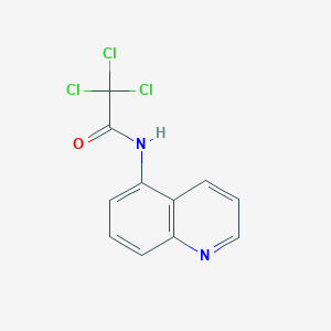 molecular formula C11H7Cl3N2O B5833522 2,2,2-trichloro-N-5-quinolinylacetamide 