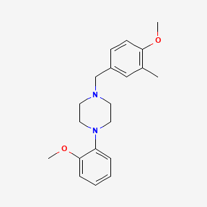 molecular formula C20H26N2O2 B5833578 1-(4-methoxy-3-methylbenzyl)-4-(2-methoxyphenyl)piperazine 