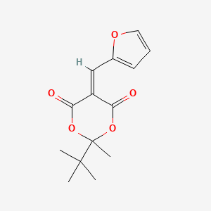 2-tert-butyl-5-(2-furylmethylene)-2-methyl-1,3-dioxane-4,6-dione