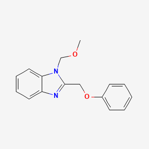 molecular formula C16H16N2O2 B5833597 1-(methoxymethyl)-2-(phenoxymethyl)-1H-benzimidazole 