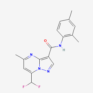 7-(difluoromethyl)-N-(2,4-dimethylphenyl)-5-methylpyrazolo[1,5-a]pyrimidine-3-carboxamide