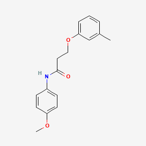 N-(4-methoxyphenyl)-3-(3-methylphenoxy)propanamide