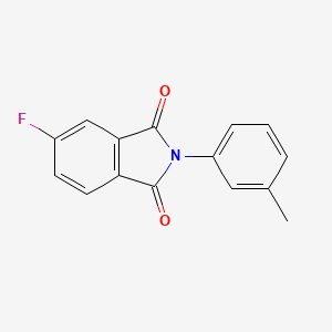 molecular formula C15H10FNO2 B5833691 5-fluoro-2-(3-methylphenyl)-1H-isoindole-1,3(2H)-dione 